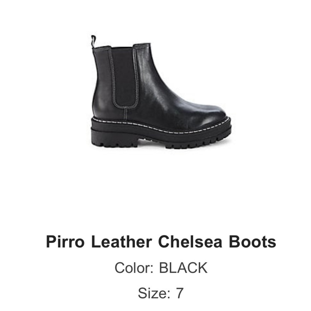 NWT Marc Fisher Black Lug Sole Boots Size 7